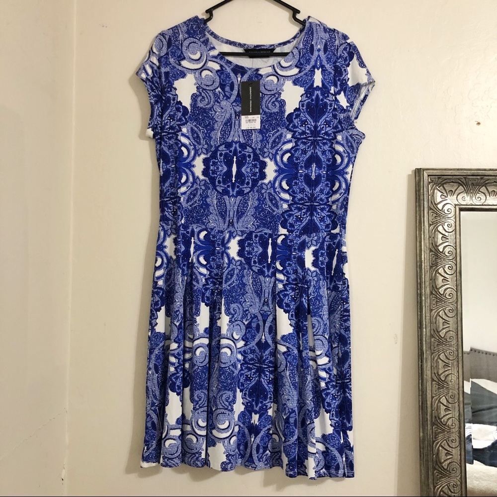 NWT Dorothy Perkins cotton paisley skater dress